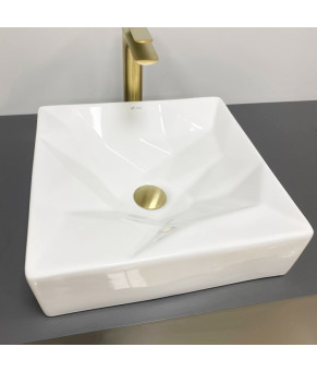 Умывальник (раковина) VBI TROIA WHITE GLOSSY накладной  (VBI-016400)