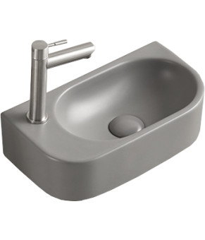 Умывальник (раковина) MEXEN VIERA 40 LIGHT GREY MATT левый накладной подвесной * (MEX-21274061L)