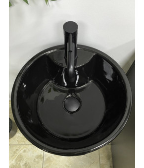 Умывальник (раковина) VBI BOLONIA BLACK GLOSSY напольный (VBI-019018)