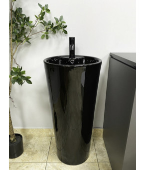 Умывальник (раковина) VBI BOLONIA BLACK GLOSSY напольный (VBI-019018)