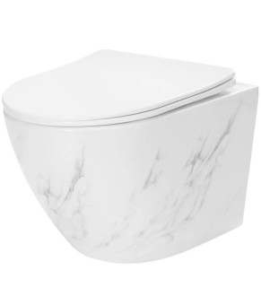 Подвесной унитаз REA CARLOS NATURE MARBLE  (REA-C6606)