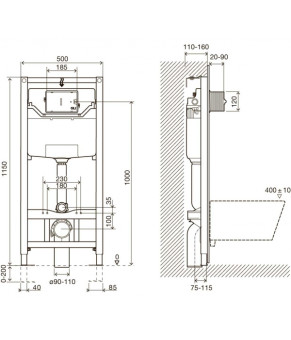 Инсталляция для унитаза Imprese i5220