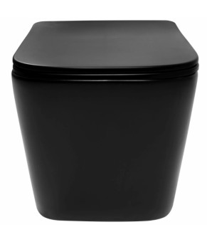 Подвесной унитаз REA JULIO BLACK MATT черный (REA-C6550)