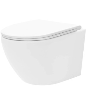 Подвесной унитаз REA CARLO FLAT MINI TORNADO WHITE (REA-C8770)