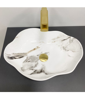 Умывальник (раковина) VBI FALERIA CARRARA GLOSSY накладной (VBI-016700)