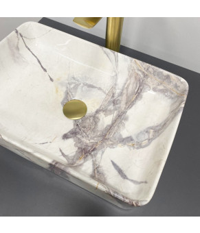 Умывальник (раковина) VBI TRIEST 50 SAND GLOSSY накладной (VBI-012712)