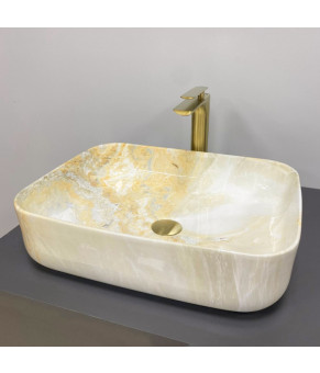 Умывальник (раковина) VBI PALERMO MARBLE YELLOW накладной (VBI-012309)