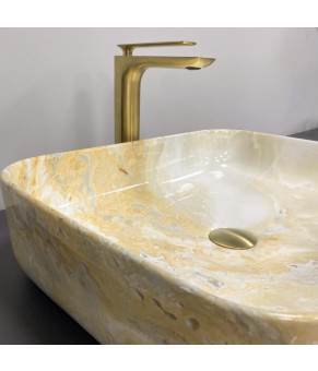 Умывальник (раковина) VBI PALERMO MARBLE YELLOW накладной (VBI-012309)