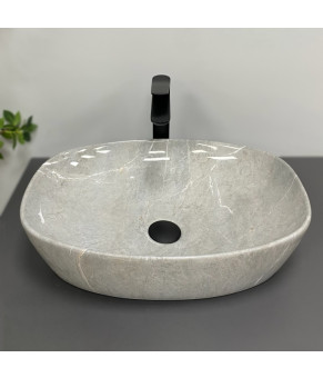 Умывальник (раковина) VBI OLBIA GREY STONE GLOSSY накладной (VBI-014302)