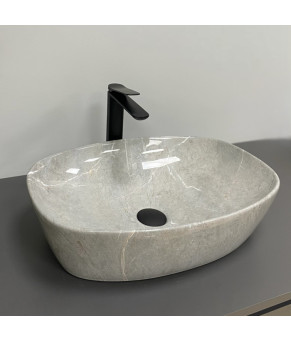 Умывальник (раковина) VBI OLBIA GREY STONE GLOSSY накладной (VBI-014302)