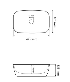 Умывальник (раковина) VBI OLBIA GREY STONE GLOSSY накладной (VBI-014302)