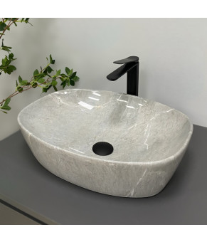 Умывальник (раковина) VBI OLBIA GREY STONE GLOSSY накладной (VBI-014302)