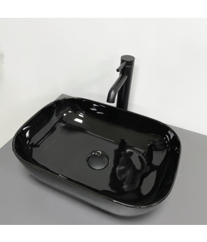 Умывальник (раковина) VBI RAVENNA BLACK GLOSSY накладной (VBI-011227)