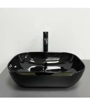 Умывальник (раковина) VBI RAVENNA BLACK GLOSSY накладной (VBI-011227)