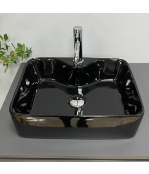 Умывальник (раковина) VBI FORLI BLACK GLOSSY накладной (VBI-011106)