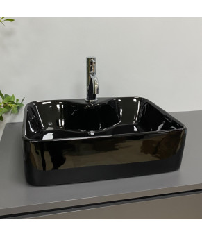 Умывальник (раковина) VBI FORLI BLACK GLOSSY накладной (VBI-011106)