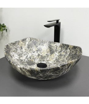 Умывальник (раковина) VBI RONTA DARK GREY STONE MATT накладной (VBI-017302)