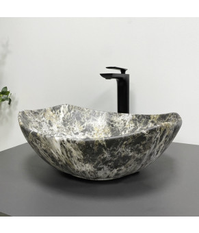Умывальник (раковина) VBI RONTA DARK GREY STONE MATT накладной (VBI-017302)