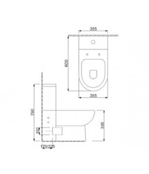 Унитаз-компакт Newarc Modern 3822-3831