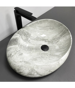 Умывальник (раковина) VBI RICCIA LIGHT STONE GLOSSY накладной (VBI-017202)