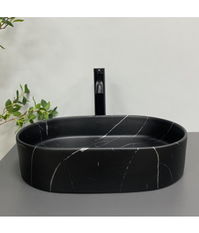 Умывальник (раковина) VBI VERONA 50 BLACK MARMO MATT накладной (VBI-011328)