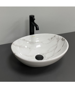 Умывальник (раковина) VBI PARMA CALCATTA GLOSSY накладной (VBI-011024)