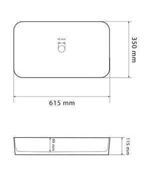 Умывальник (раковина) VBI TRIEST ANTHRACITE MARBLE накладной (VBI-012717)