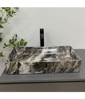 Умывальник (раковина) VBI TRIEST ANTHRACITE MARBLE накладной (VBI-012717)