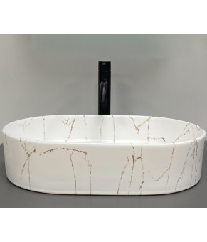 Умывальник (раковина) VBI VERONA 50 GOLD MARMO GLOSSY накладной (VBI-011329)