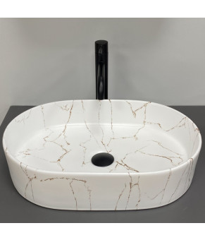 Умывальник (раковина) VBI VERONA 50 GOLD MARMO GLOSSY накладной (VBI-011329)