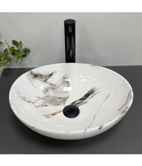 Умывальник (раковина) VBI PARMA CARRARA GLOSSY накладной (VBI-011025)