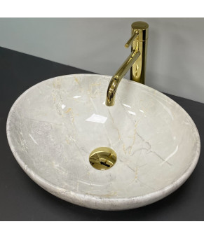 Умывальник (раковина) VBI PARMA LIGHT STONE GLOSSY накладной (VBI-011026)