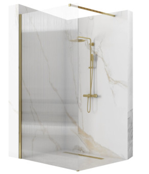 Душевая стенка REA AERO 100 INTIMO BRUSHED GOLD  (REA-K4126)