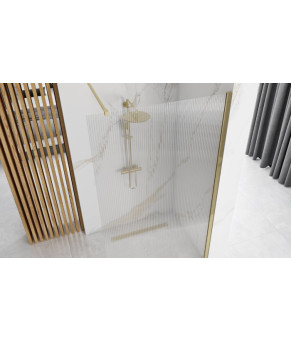 Душевая стенка REA AERO 100 INTIMO BRUSHED GOLD  (REA-K4126)