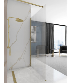 Душевая стенка REA AERO 100 INTIMO BRUSHED GOLD  (REA-K4126)