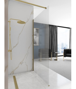 Душевая стенка REA AERO 90 INTIMO BRUSHED GOLD (REA-K4124)