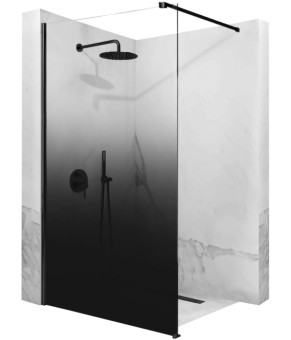 Душевая стенка REA AERO OMBRE 100 BLACK (REA-K2460)