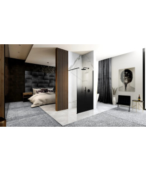 Душевая стенка REA AERO OMBRE 90 BLACK (REA-K2459)
