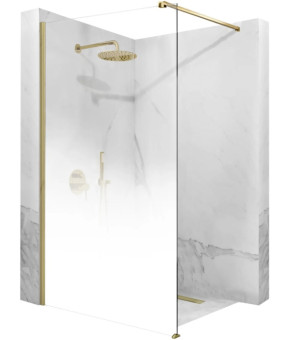 Душевая стенка REA AERO OMBRE 90 MATT BRUSHED GOLD (REA-K2463)