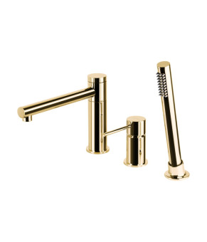 Смеситель для ванны CORSAN LUGO GOLD на борт ванны * (CMB7542GL)