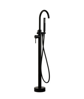 Смеситель для ванны CORSAN LUGO BLACK MATT черный напольный (CMB7535BL)