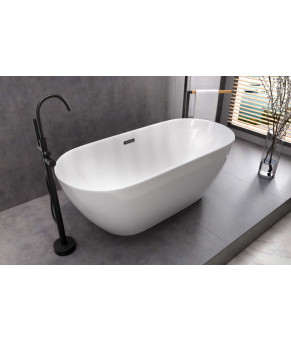Смеситель для ванны CORSAN LUGO BLACK MATT черный напольный (CMB7535BL)