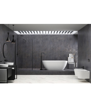 Смеситель для ванны CORSAN LUGO BLACK MATT черный напольный (CMB7535BL)