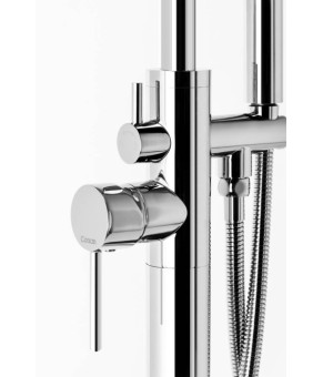 Смеситель для ванны CORSAN LUGO CHROME напольный * (CMM35CH)