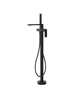 Смеситель для ванны CORSAN TRINO BLACK MATT напольный * (CMB7159BL)