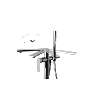 Смеситель для ванны CORSAN TRINO CHROME напольный * (CMB7159CH)