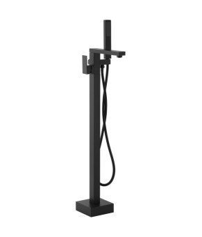 Смеситель для ванны CORSAN ANGO BLACK MATT черный напольный (CMB3020BL)