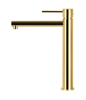 Смеситель для раковины (умывальника) CORSAN LUGO GOLD золотой высокий (CMB7512GL)
