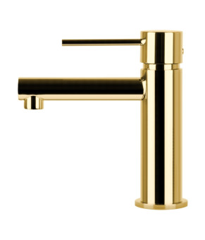 Смеситель для раковины (умывальника) CORSAN LUGO GOLD золотой низкий (CMB7511GL)