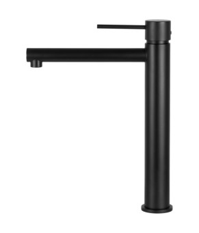 Смеситель для раковины (умывальника) CORSAN LUGO BLACK MATT черный высокий * (CMB7512BL)